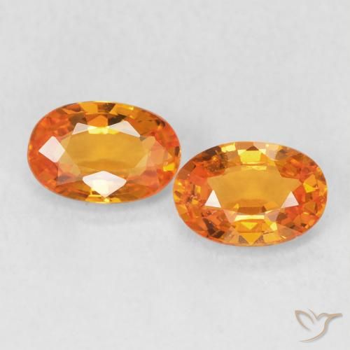 1.21ctw Natural Naranja claro Zafiro, Ovalada, VVS-VS