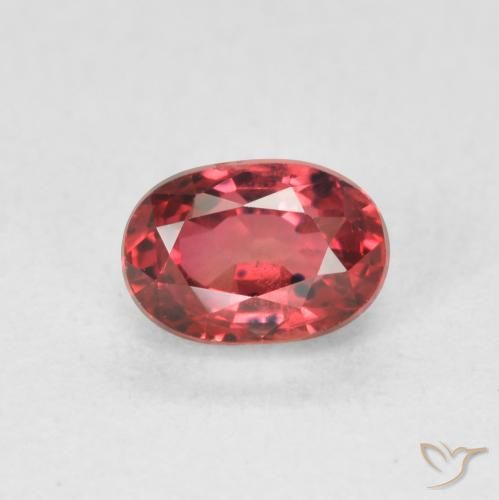1.00ct Natural Rojo oscuro Zafiro, Ovalada, VS