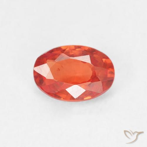 0.55ct Natural Naranja medio Zafiro, Ovalada, VVS-VS
