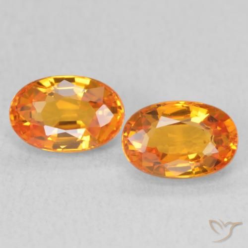 1.44ctw Natural Naranja claro Zafiro, Ovalada, VVS-VS