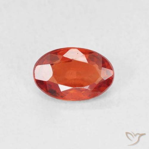0.63ct Natural Rojo intenso Zafiro, Ovalada, VVS-VS