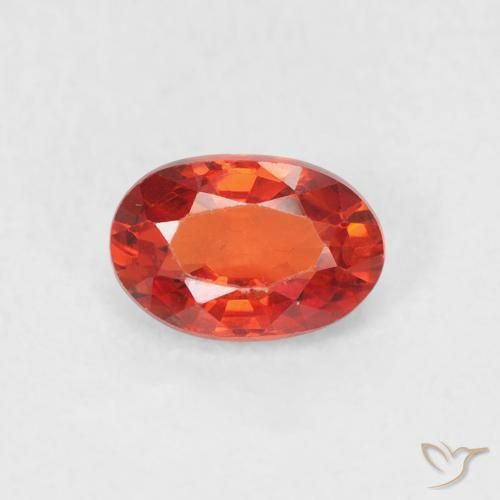 0.70ct Natural Rojo medio Zafiro, Ovalada, VVS-VS