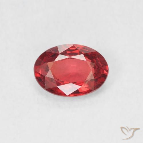 0.55ct Natural Rojo intenso Zafiro, Ovalada, VVS-VS