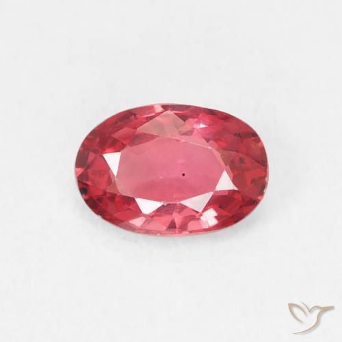 0.47ct Natural Rojo medio Zafiro, Ovalada, VVS-VS