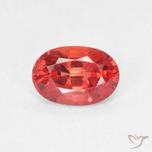 0.73ct Natural Rojo intenso Zafiro, Ovalada, VVS-VS