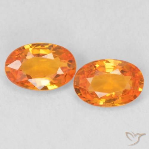 1.12ctw Natural Naranja claro Zafiro, Ovalada, VVS-VS