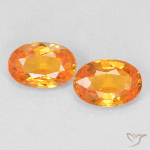 1.08ctw Natural Naranja claro Zafiro, Ovalada, VVS