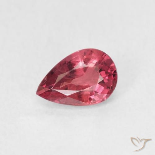 0.56ct Natural Rojo medio Zafiro, En forma de pera, VVS-VS
