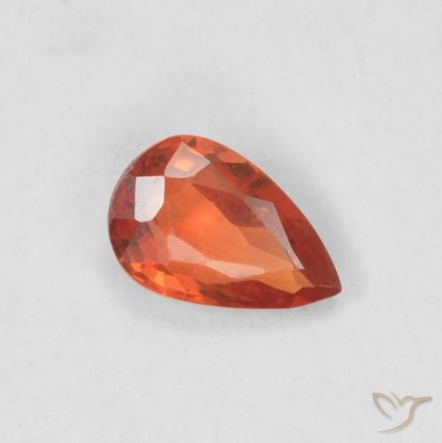 0.51ct Natural Rojo carmesí claro Zafiro, En forma de pera, VS