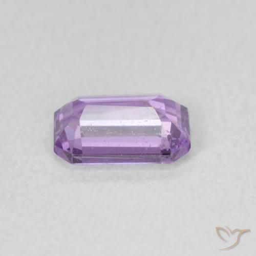 Zafiro Violeta rosáceo claro natural de 0.68 ct, Corte Octágono / Esmeralda, VS