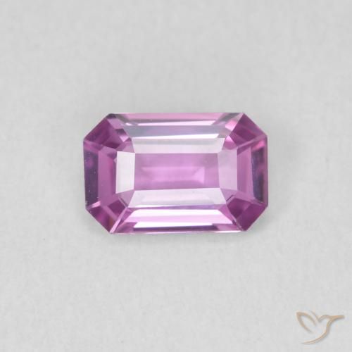 0.62ct Natural Medium Light-Purple Zafiro, corte esmeralda, VVS