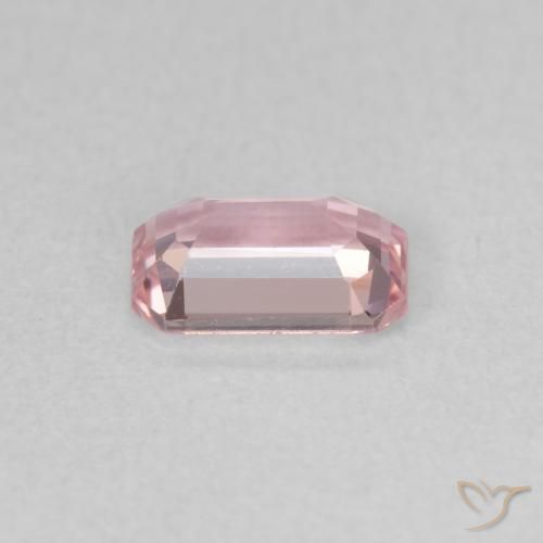 Zafiro Tono rosado Bubblegum natural de 0.66 ct, Corte Octágono / Esmeralda, VVS