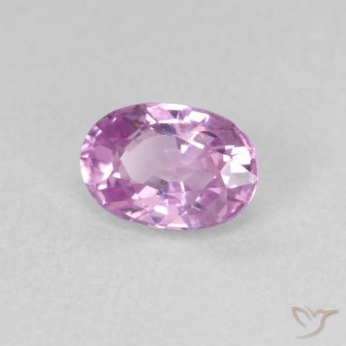 Zafiro Medium Light-Purple natural de 0.73 ct, Ovalada, VVS