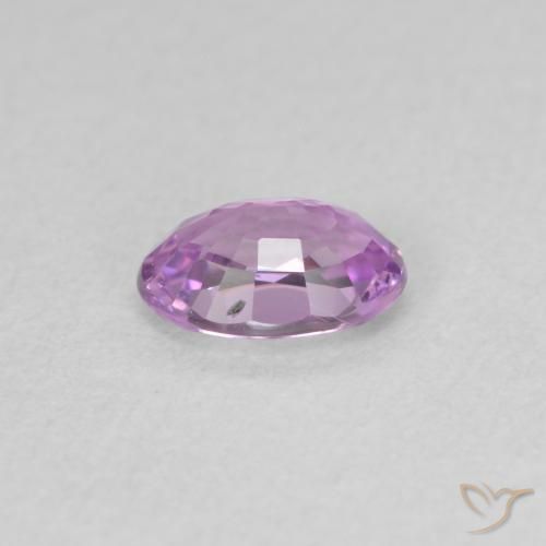 Zafiro Púrpura claro natural de 0.57 ct, Ovalada, VVS