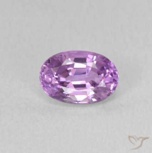 0.76ct Natural Púrpura eléctrico Zafiro, Ovalada, VS