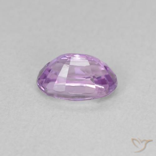 Zafiro Púrpura eléctrico natural de 0.76 ct, Ovalada, VS