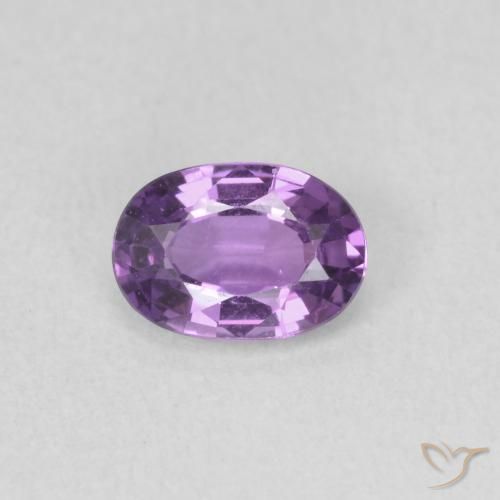 0.63ct Natural Violeta oscuro Zafiro, Ovalada, VVS