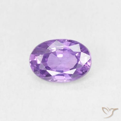 0.58ct Natural Violeta rosado medio Zafiro, Ovalada, VS