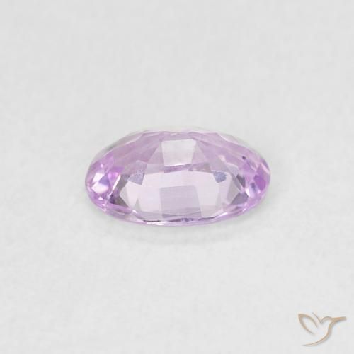 Zafiro Rosado real muy claro natural de 0.54 ct, Ovalada, VVS