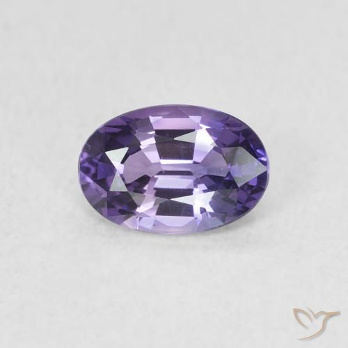 0.63ct Natural Violeta uva Zafiro, Ovalada, VVS