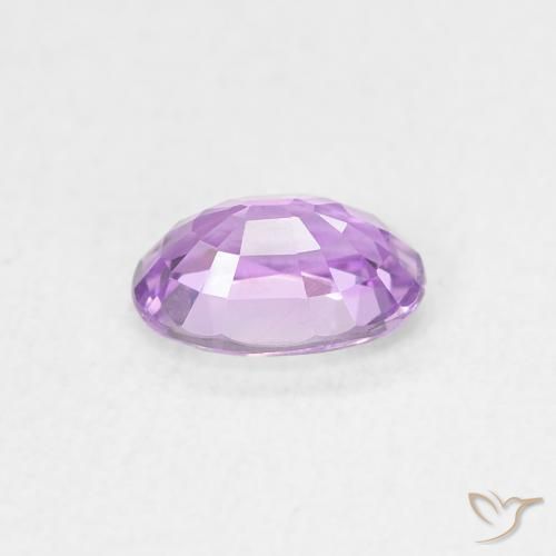 Zafiro Púrpura eléctrico natural de 0.64 ct, Ovalada, VVS