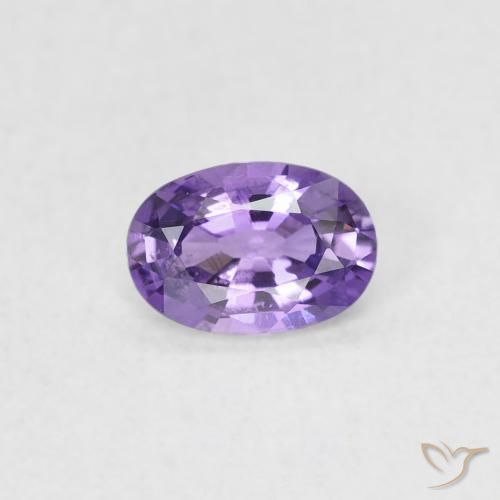 0.45ct Natural Violeta uva claro Zafiro, Ovalada, VVS-VS