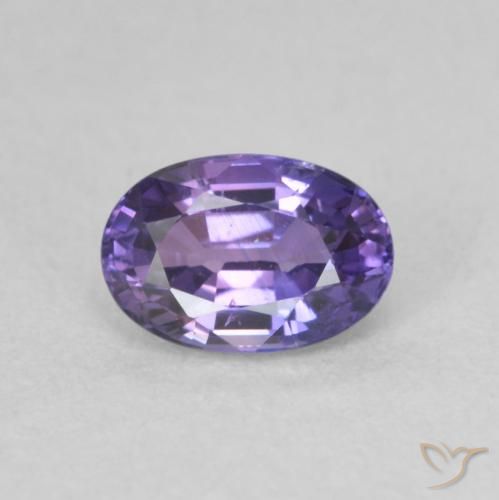 0.73ct Natural Violeta oscuro Zafiro, Ovalada, VVS-VS