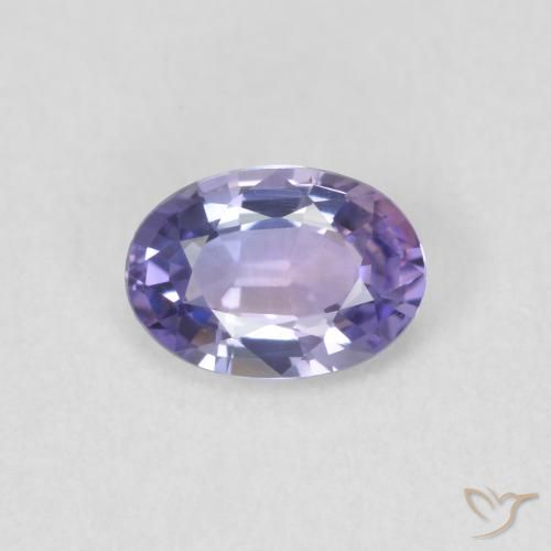 0.56ct Natural Violeta medio Zafiro, Ovalada, VVS-VS