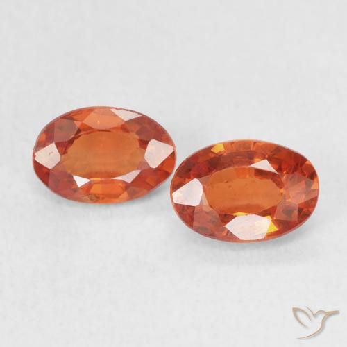 1.15ctw Natural Naranja rojizo Zafiro, Ovalada, VS-SI