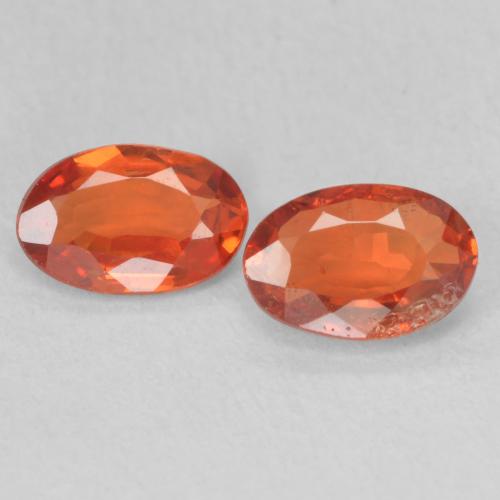 1.04ctw Natural Ámbar naranja Zafiro, Ovalada, VS-SI