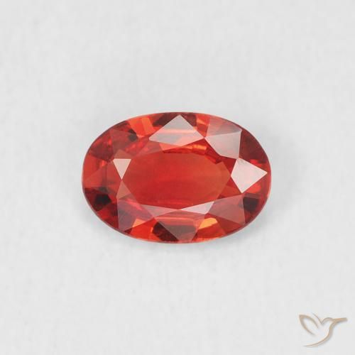 0.43ct Natural Rojo claro Zafiro, Ovalada, VVS