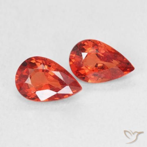 1.10ctw Natural Rojo medio Zafiro, En forma de pera, VVS-VS
