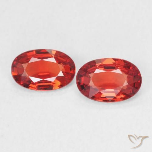 0.94ctw Natural Rojo intenso Zafiro, Ovalada, VVS-VS