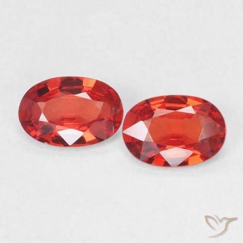 0.95ctw Natural Rojo carmesí claro Zafiro, Ovalada, VVS-VS