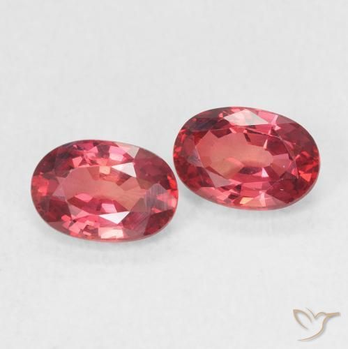 Gemas de Zafiro Carmesí intenso natural de 1.34 ct, Ovalada, VVS-VS