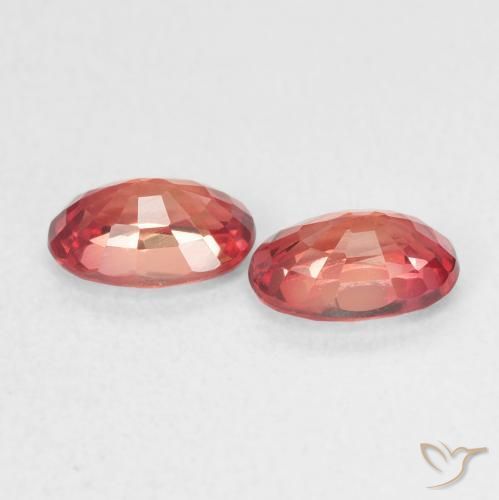 Gemas de Zafiro Carmesí intenso natural de 1.34 ct, Ovalada, VVS-VS