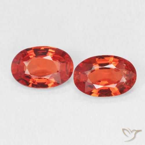 0.97ctw Natural Rojo carmesí claro Zafiro, Ovalada, VVS-VS