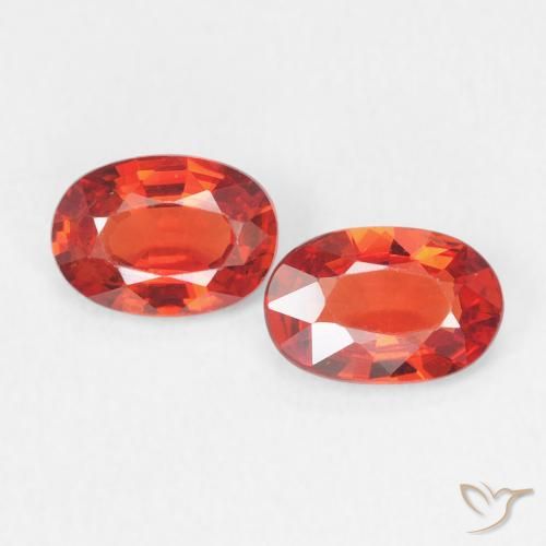0.96ctw Natural Rojo intenso Zafiro, Ovalada, VVS-VS