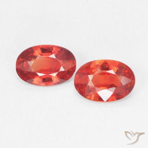 0.84ctw Natural Rojo intenso Zafiro, Ovalada, VVS-VS