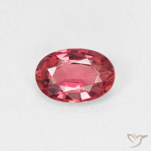 0.55ct Natural Rojo medio Zafiro, Ovalada, VVS