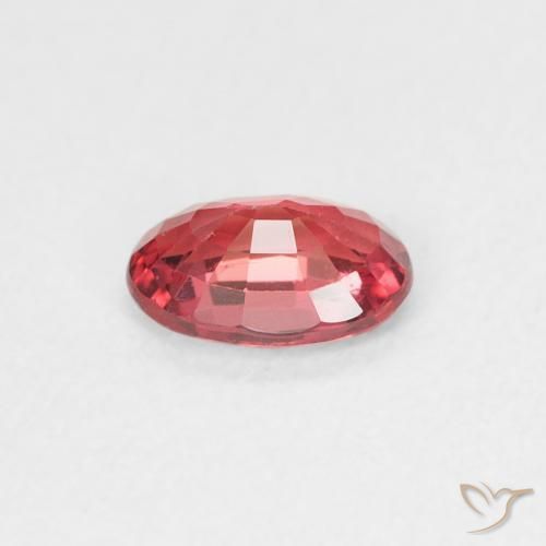 Zafiro Rojo medio natural de 0.55 ct, Ovalada, VVS