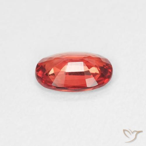 Zafiro Rojo intenso natural de 0.53 ct, Ovalada, VVS