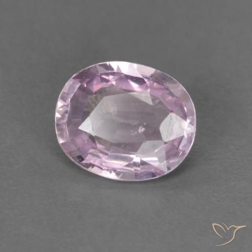 Zafiro Rosado medio natural de 0.48 ct, Ovalada, VS