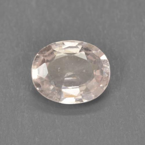 0.50ct Natural Rosado claro Zafiro, Ovalada, VS