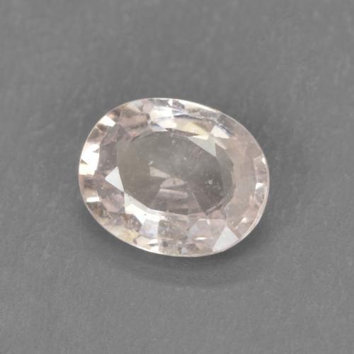Zafiro Rosado claro natural de 0.50 ct, Ovalada, VS