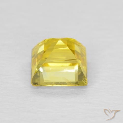 Zafiro Amarillo cyber natural de 0.54 ct, Cuadrado, VS
