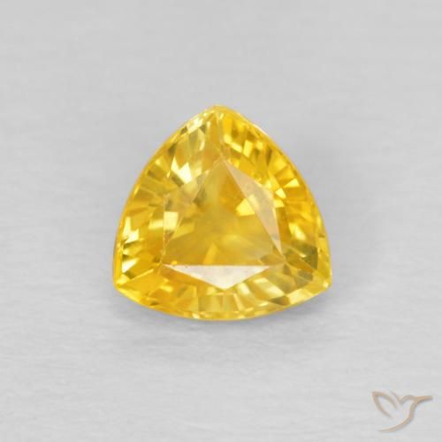0.80ct Natural Naranja dorado Zafiro, Trillón, VVS-VS