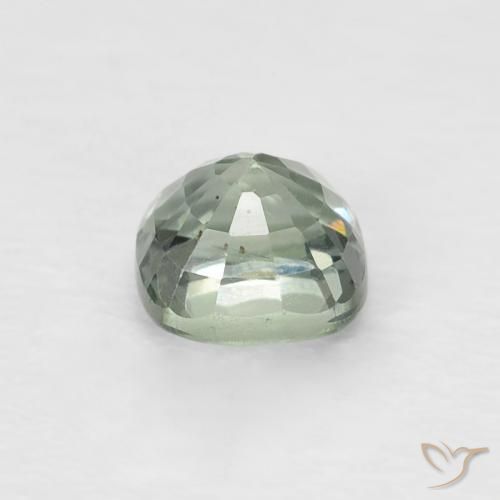 Zafiro Menta claro natural de 0.59 ct, Forma Cojín, VVS-VS