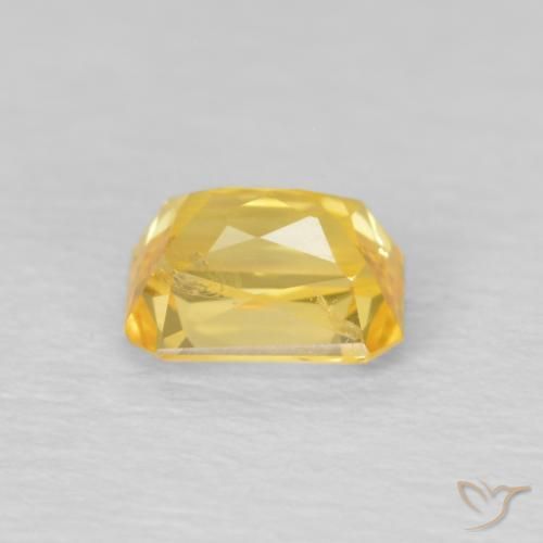 Zafiro Dorado natural de 0.58 ct, Corte Octágono / Esmeralda, VS