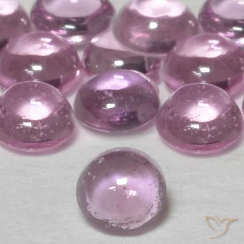 0.07ct Natural Rosado púrpura real claro Zafiro, Redondo, Transparente